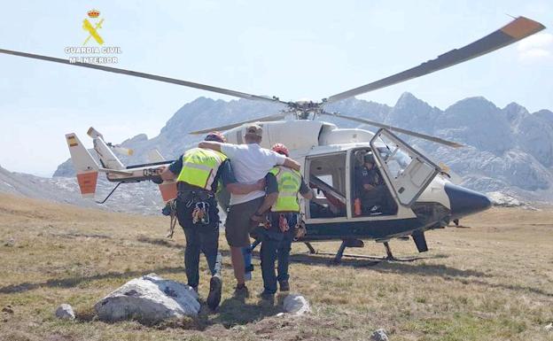 Cuatro montañeros rescatados la pasada semana en León