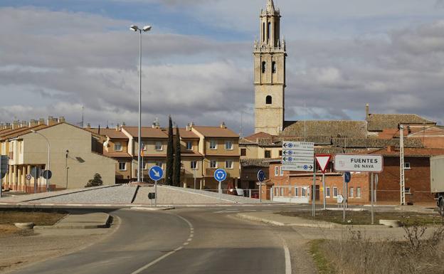 Corte en la P-940 entre Mazariegos y Fuentes de Nava