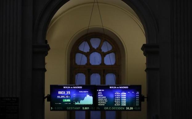 El Ibex pierde los 10.300 puntos, lastrado por sus grandes valores