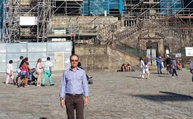 El peregrino que le robaron la bici en Rioseco llega a Santiago