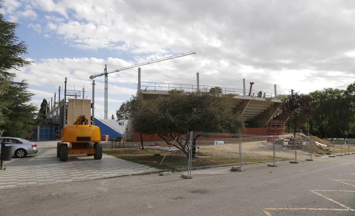 Estado de las obras del Pabellón EspañaDuero de Palencia