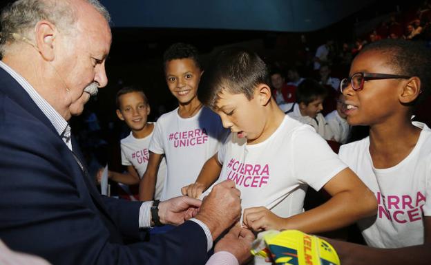 Unidos con Vicente del Bosque en Palencia