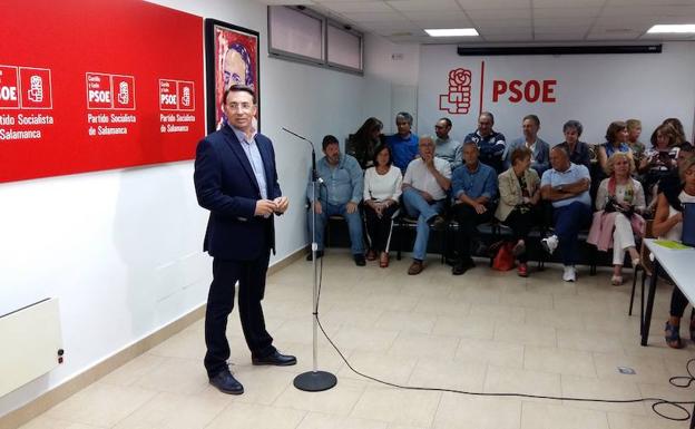 Fernando Pablos se presenta a la reelección como secretario del PSOE de Salamanca