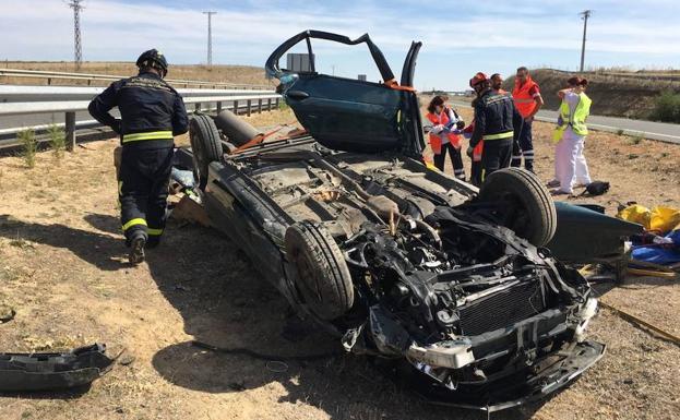 Muere un hombre en un accidente en la A-6, en la provincia de Valladolid