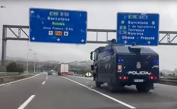 Interior envía a Barcelona al 'camión botijo' antidisturbios que jamás ha usado