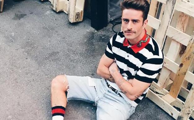 Pelayo Díaz posa en calzoncillos