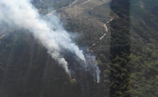 Arde el monte Pajariel