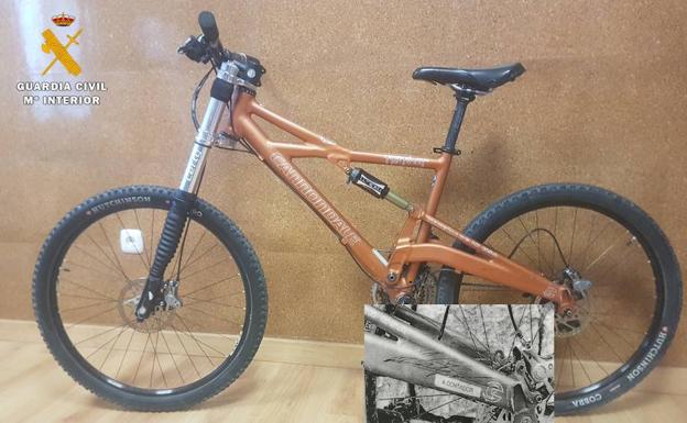 La Guardia Civil recupera una bici robada en Antigüedad valorada en 3.000 euros