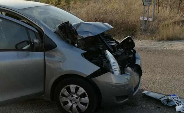 Herido un varón en un accidente de tráfico en el polígono de Santovenia