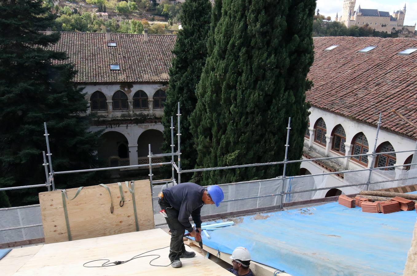 Obras en el Monasterio de El Parral de Segovia