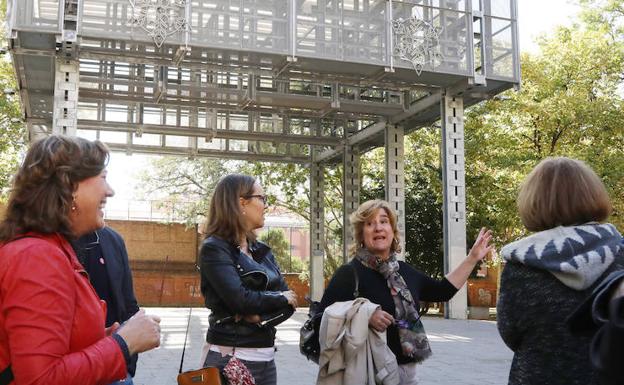 Las autoras del diseño del parque del Salón critican la falta de mantenimiento