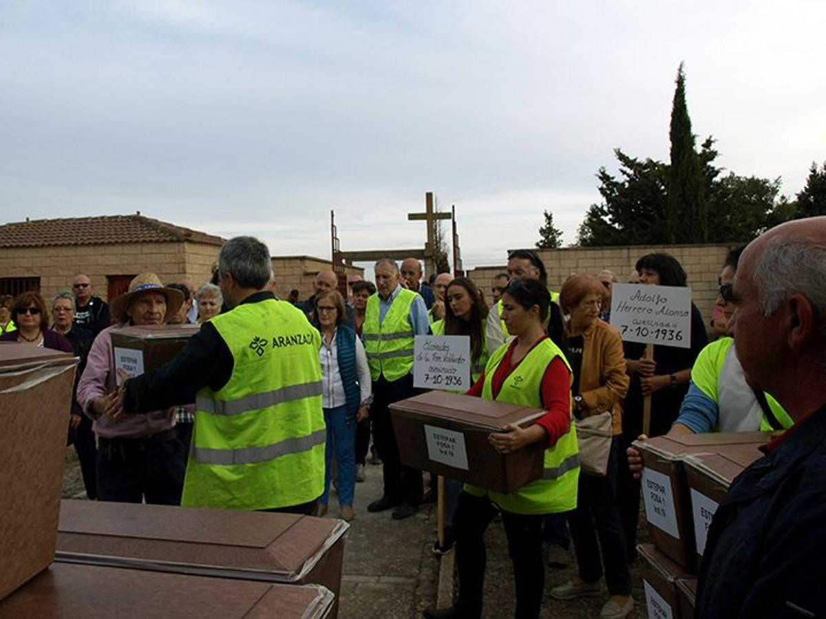 Inhumación de represaliados del '36 en Estépar