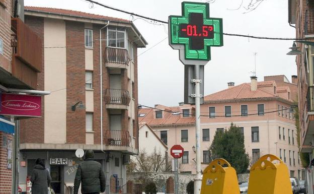 Cuéllar registra una temperatura mínima de -4,3 grados