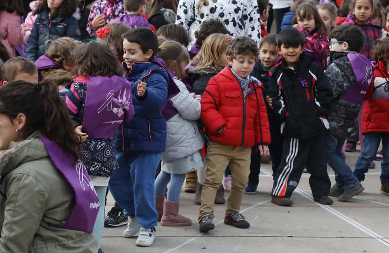 El CEIP Marqués de Santillana ha realizado un acto contra la violencia de género