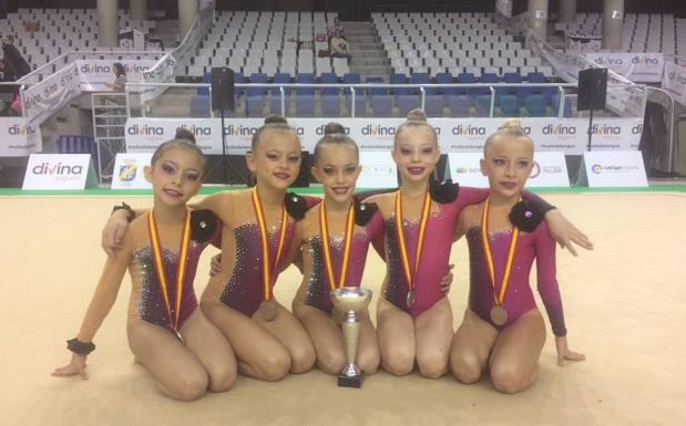 Las prebenjamines del C.D. La Victoria, subcampeonas de España