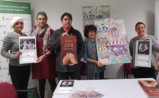 La AECC de Segovia edita un calendario artístico para recaudar fondos