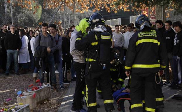 Simulacro con buena nota en el IES Conde Lucanor de Peñafiel