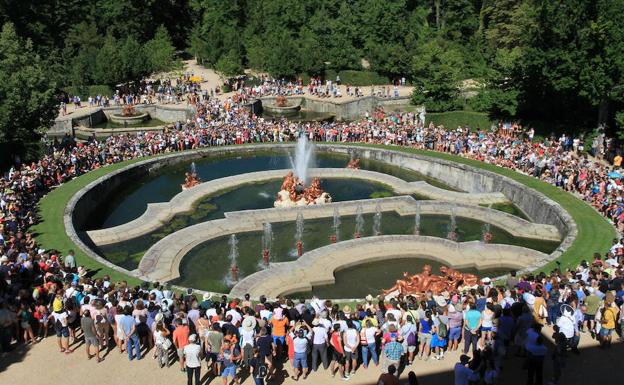 Los Palacios reales de La Granja y Riofrío recibieron 339.900 visitantes en 2017