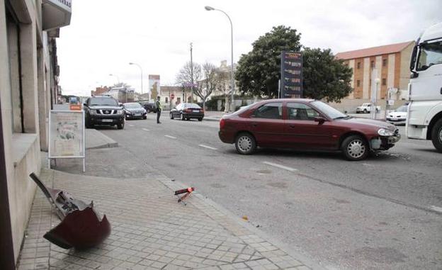 Accidente sin heridos en Peñafiel