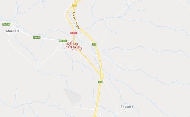 Fallece una mujer en la colisión de tres turismos en Cerezo de Abajo