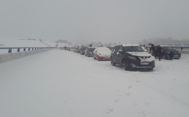 Tomás Galán, vecino de Ciudad Rodrigo atrapado en la AP6