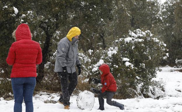 Las imágenes que ha dejado la nieve en Palencia