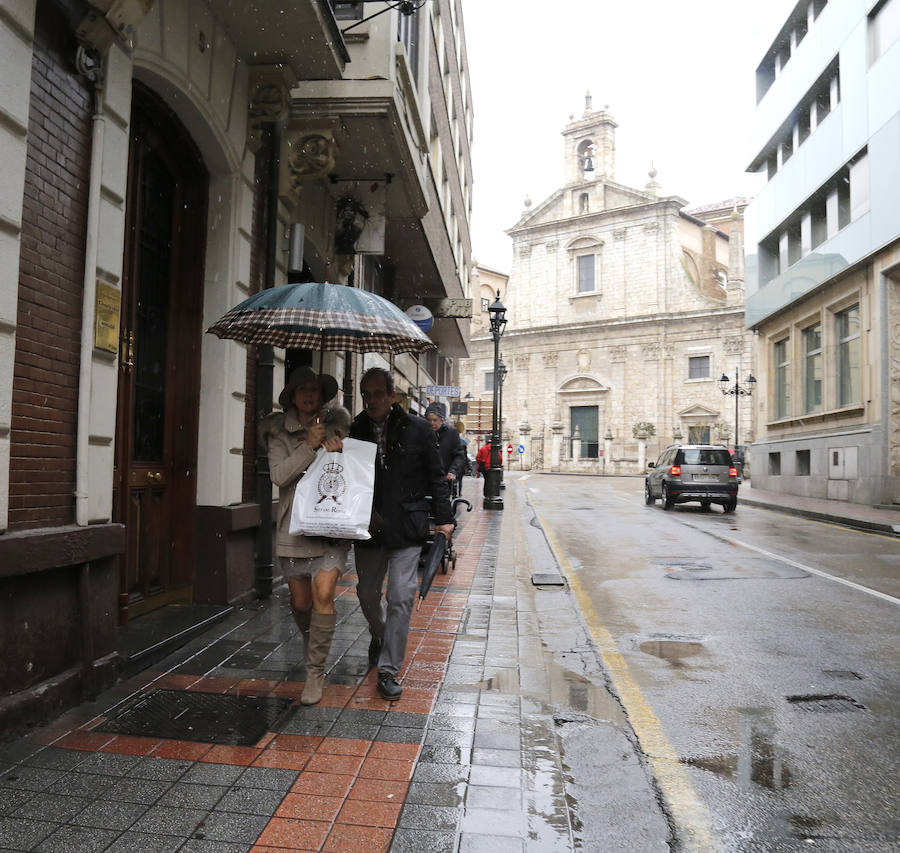 Nieva en Palencia