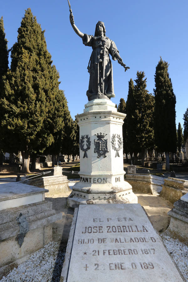 Zorrilla recibirá el penúltimo homenaje con una ofrenda floral y parada poética en el cementerio