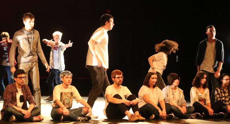 Ensayo de 'Fuegos', tercera obra del proyecto La Nave del Teatro Calderón de Valladolid