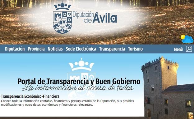 El portal web de la Diputación de Ávila se sitúa en el tercer puesto en materia de accesibilidad
