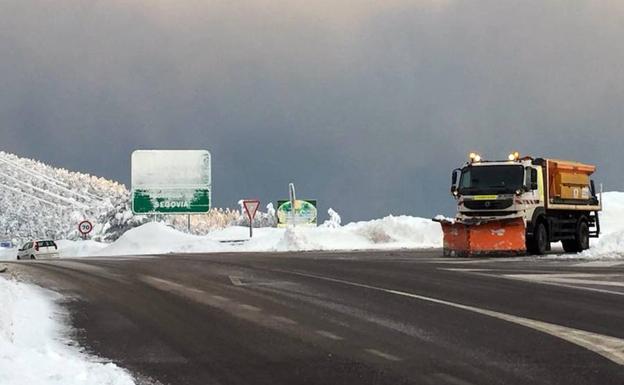 Crece el peligro de aludes en la sierra de Guadarrama