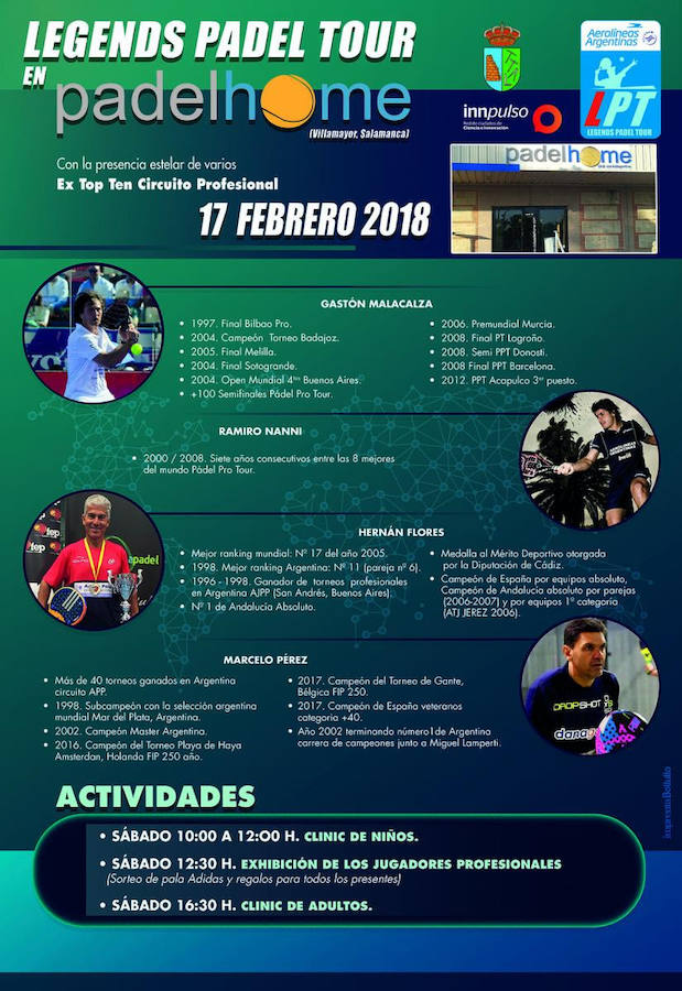 El mejor padel del mundo se dará cita en Padel Home de Salamanca el 17 de febrero