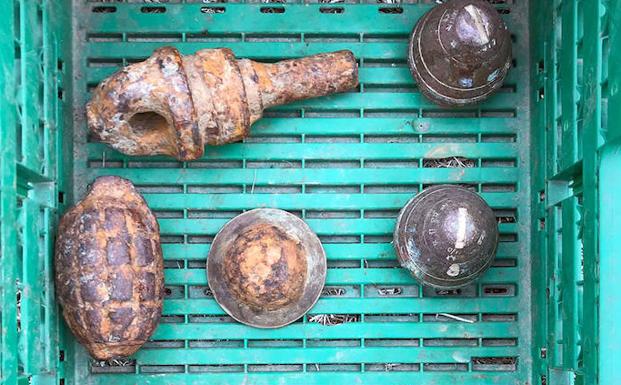Hallan munición de la II Guerra Mundial en un cargamento de remolacha en Sanchonuño
