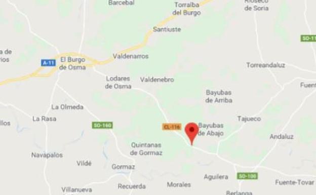 Una veintena de vehículos continúan retenidos en la CL-116 cerca de Bayubas por un accidente múltiple