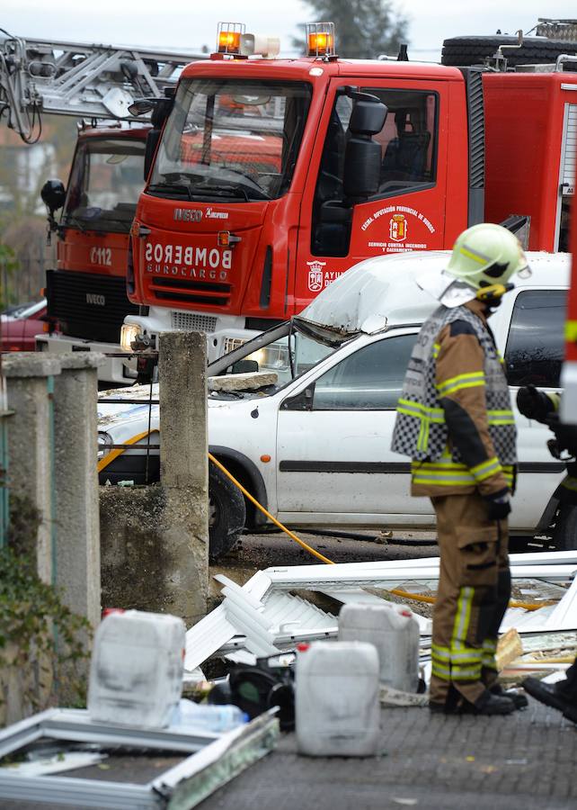 Imágenes de la explosión en una vivienda de Villasana de Mena