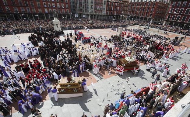 Programa de procesiones del Domingo de Resurrección, 1 de abril, en Valladolid