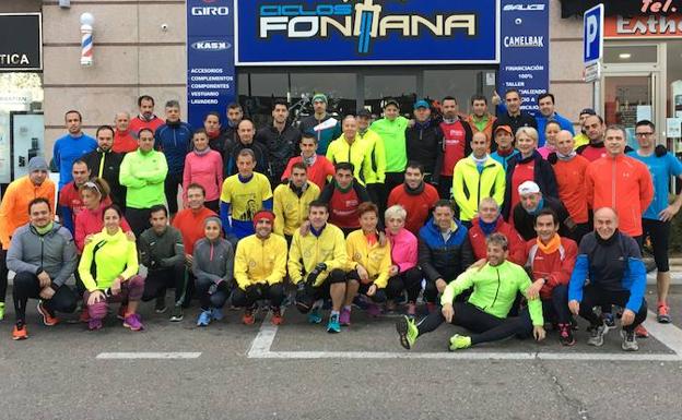 Jorge Nieto y Roberto Bueno, en el quinto entrenamiento para la media salmantina