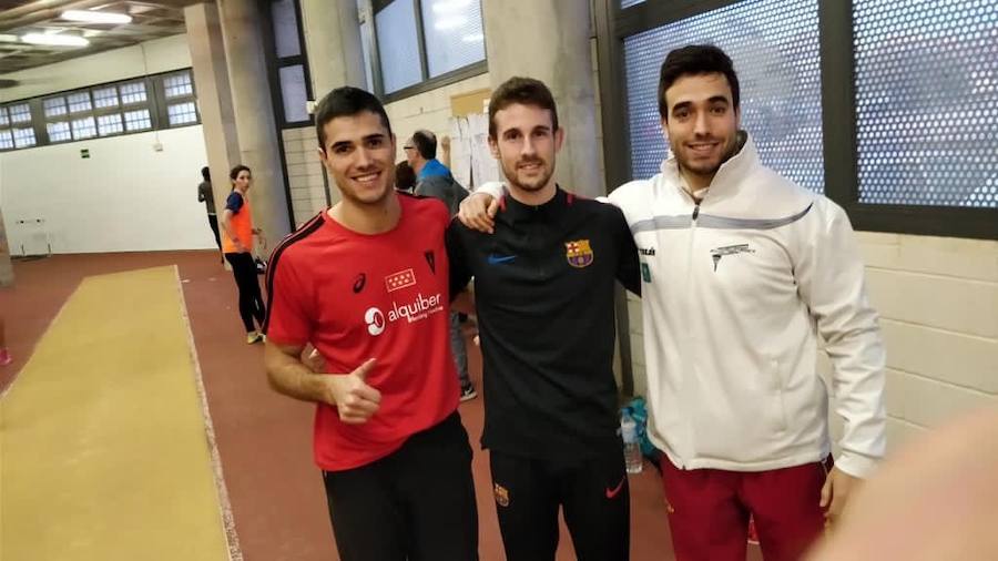 El salmantino Pedro García, cuarto en la final de 60 vallas del Nacional de pista cubierta