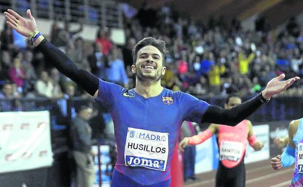 Óscar Husillos, con la vista puesta en la meta