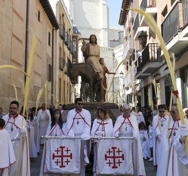 Programa de procesiones del Domingo de Ramos, 25 de marzo, en Palencia