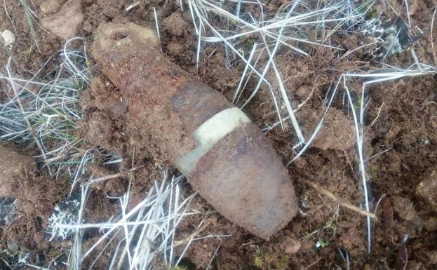 Hallan una granada de mortero en el Monte El Viejo de Palencia