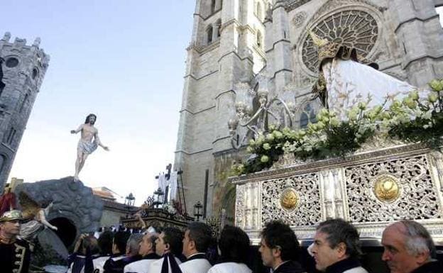 Programa de procesiones del Domingo de Resurrección, 1 de abril, en León