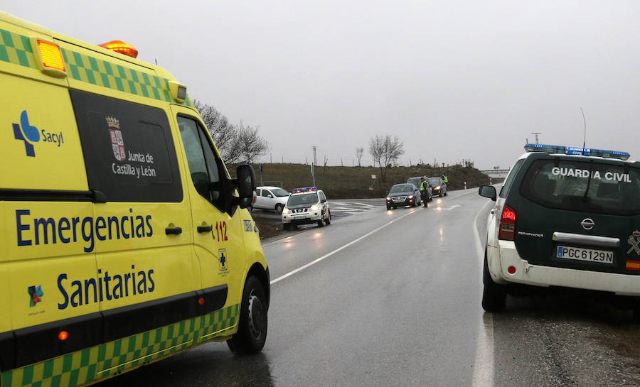 Herido un conductor de 72 años tras caer por un terraplén en Palazuelos