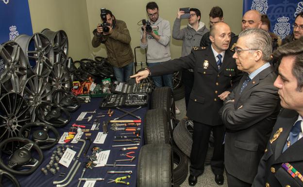 Desarticulado un grupo criminal dedicado al robo de llantas, volantes y asientos de alta gama