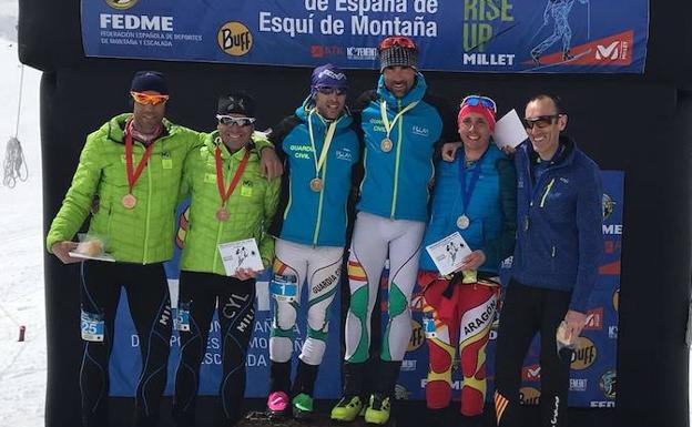 Oriol Barrera y Sergio Cabrero, bronce en el Nacional por equipos de Skimo