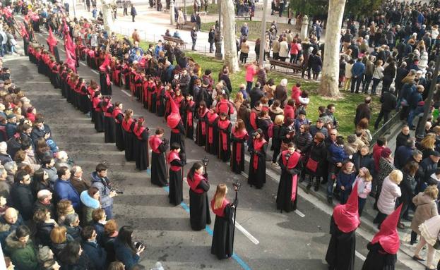 Valladolid vive una jornada maratoniana con once procesiones durante el Jueves Santo