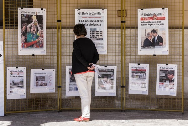 El Palacio Real de Valladolid acoge la exposición 'Portadas de El Norte de Castilla'