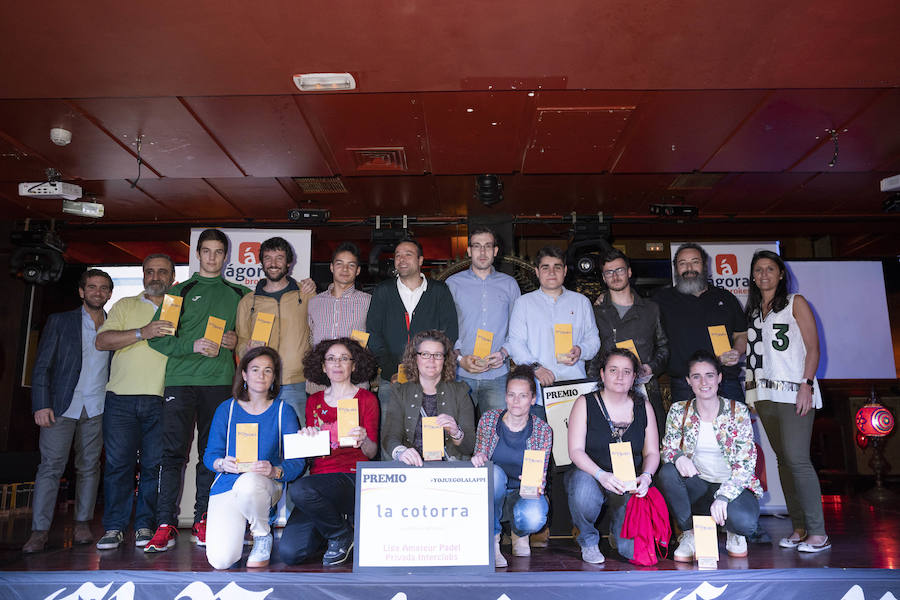 Entrega de premios de la IV Liga LAPPI de pádel