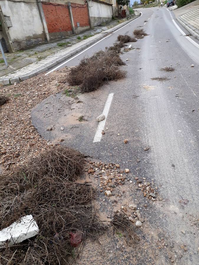 Tormenta del domingo por la tarde en Ciguñuela