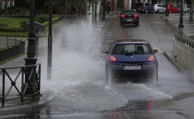 La tormenta de este domingo dejó nueve litros por metro cuadrado en 20 minutos en Valladolid, algo extraordinario